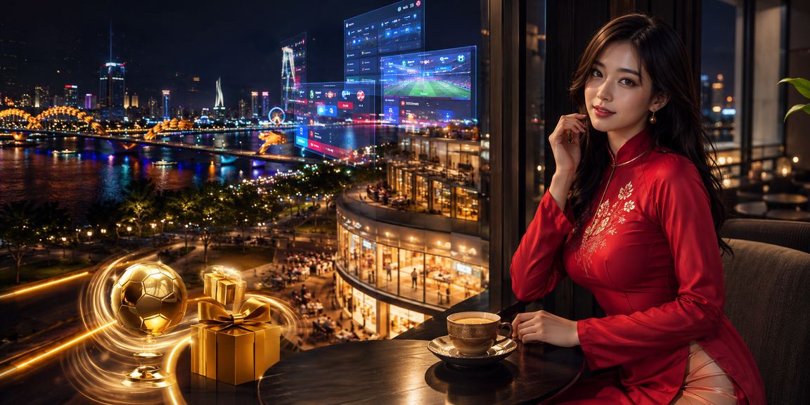Người dùng tại Đà Nẵng mặc áo dài truyền thống trải nghiệm casino trực tuyến trên điện thoại